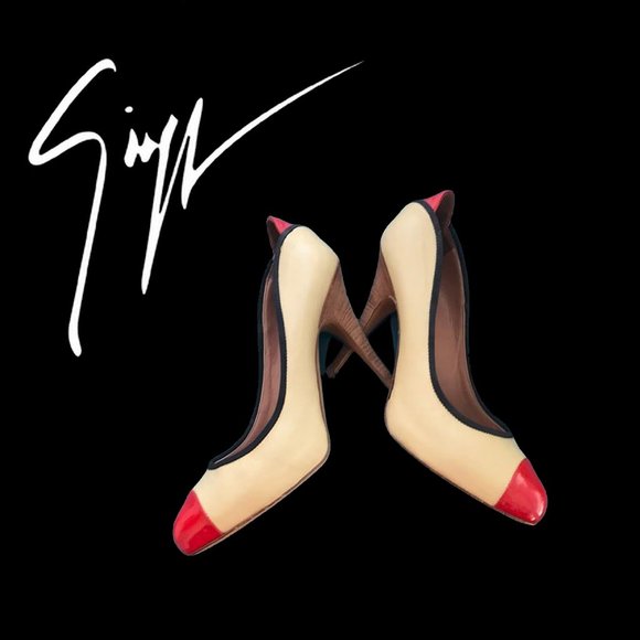 Limited Edition Giuseppe Zanotti Color Block Heel Pumps - Picture 2 of 8